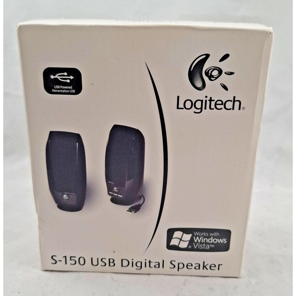 Logitech S-150 USB Digital Stereo Computer Speakers-Black-NEW!